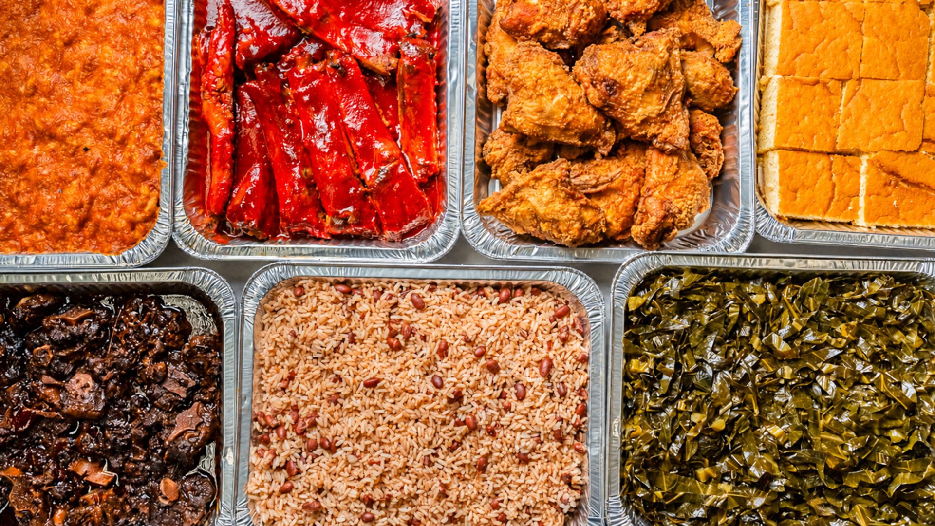 Full catering menu selection
