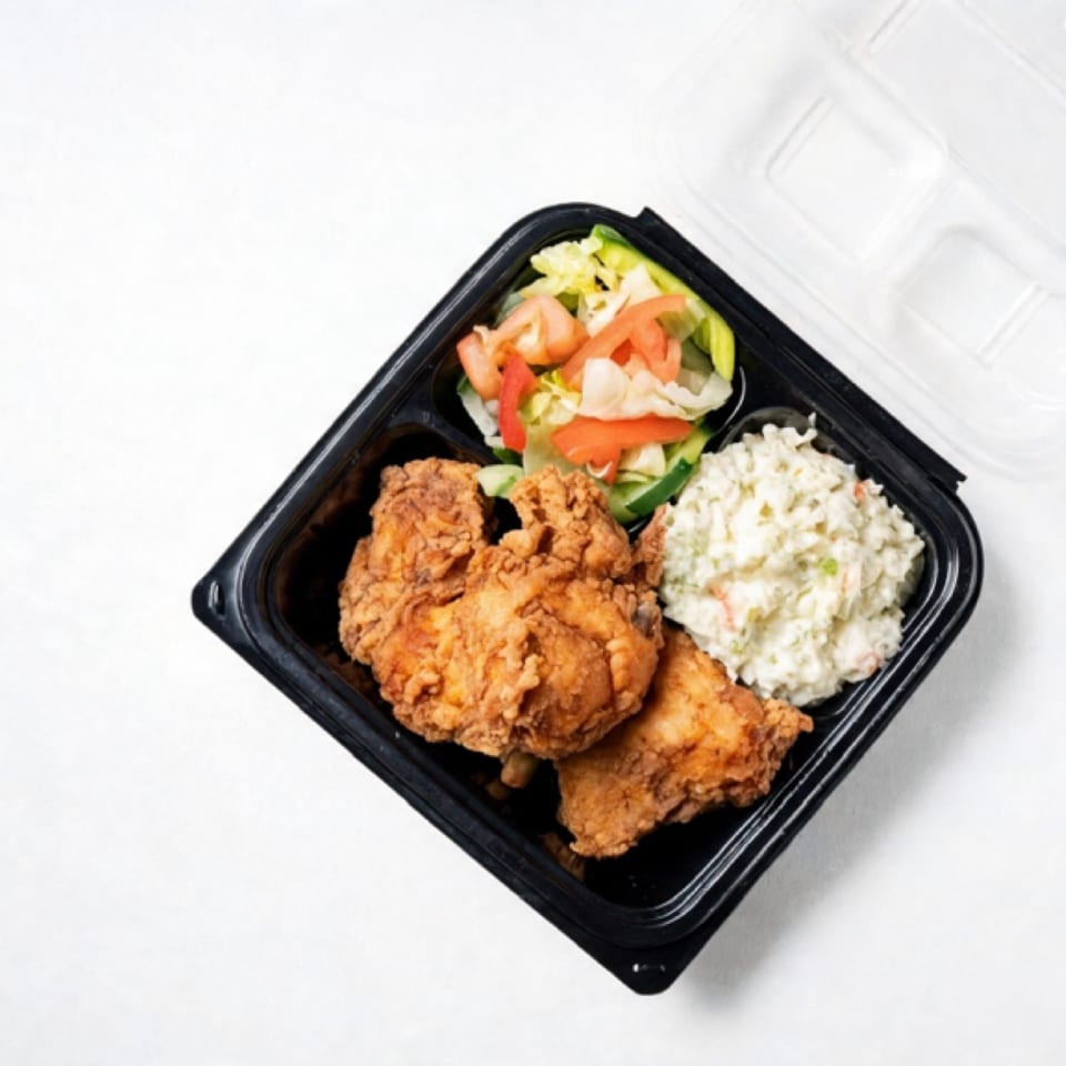 Fried chicken with sides