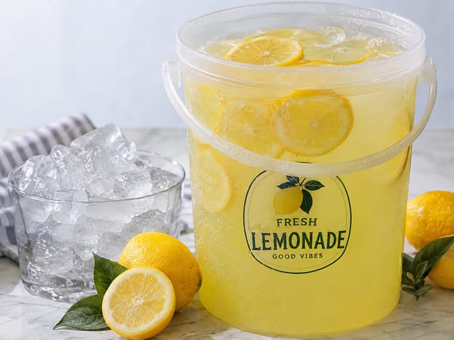Classic House Lemonade — 1 Gallon (128 oz).
