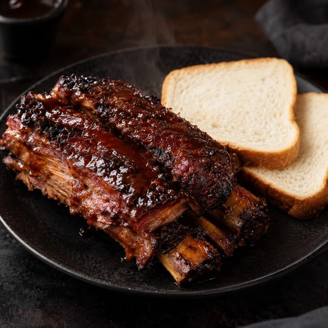 BBQ Beef Ribs Sandwich.