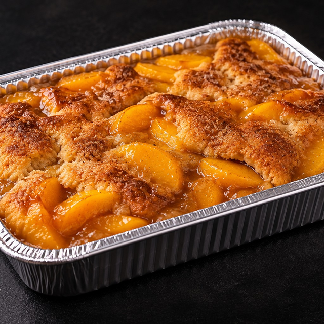 Southern Peach Cobbler.
