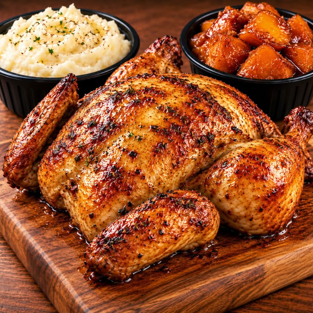 Whole Rotisserie Chicken  Meal.