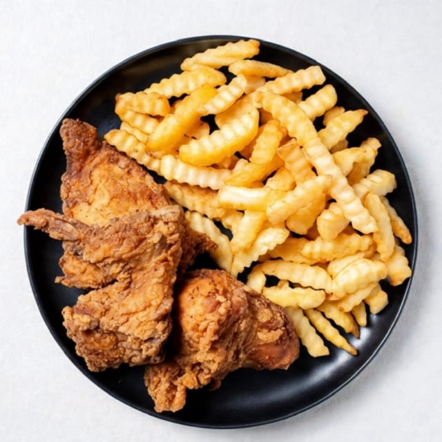 Fried Chicken & Fries.