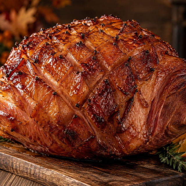 Whole Glazed Ham — Ham Only.