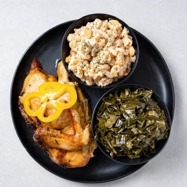 Herb-Roasted Chicken Dinner Plate.