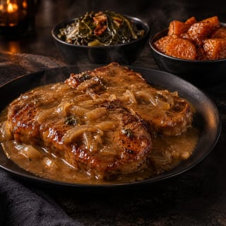 Smothered Pork Chop Dinner