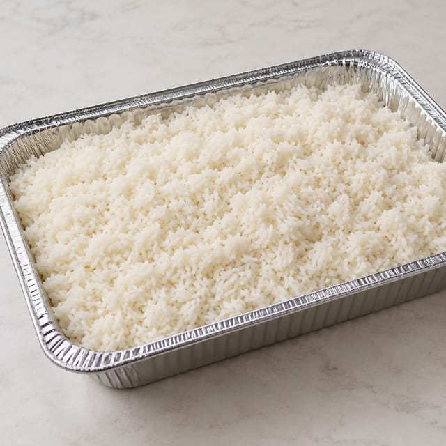White Rice — Catering Side Tray.