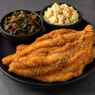 Fried Whiting Fish Dinner