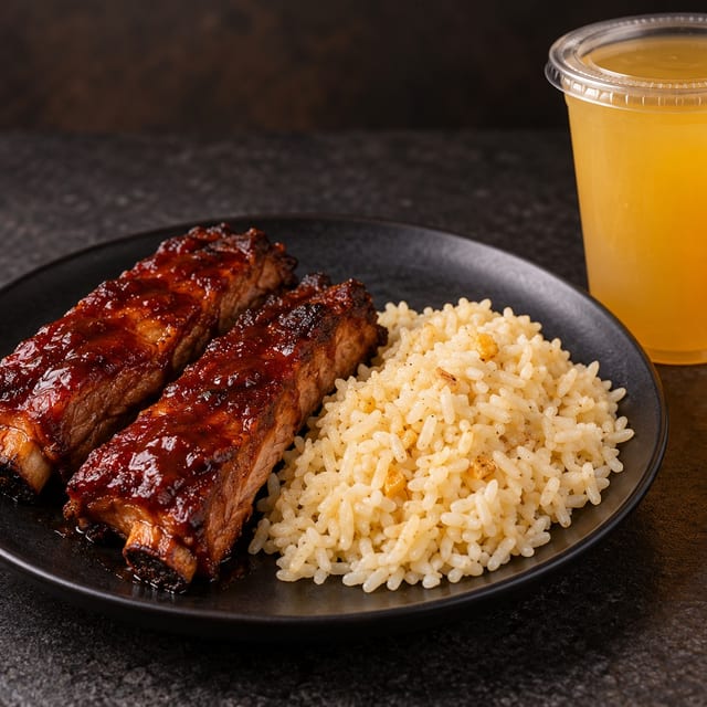 Pork Ribs Lunch Special.